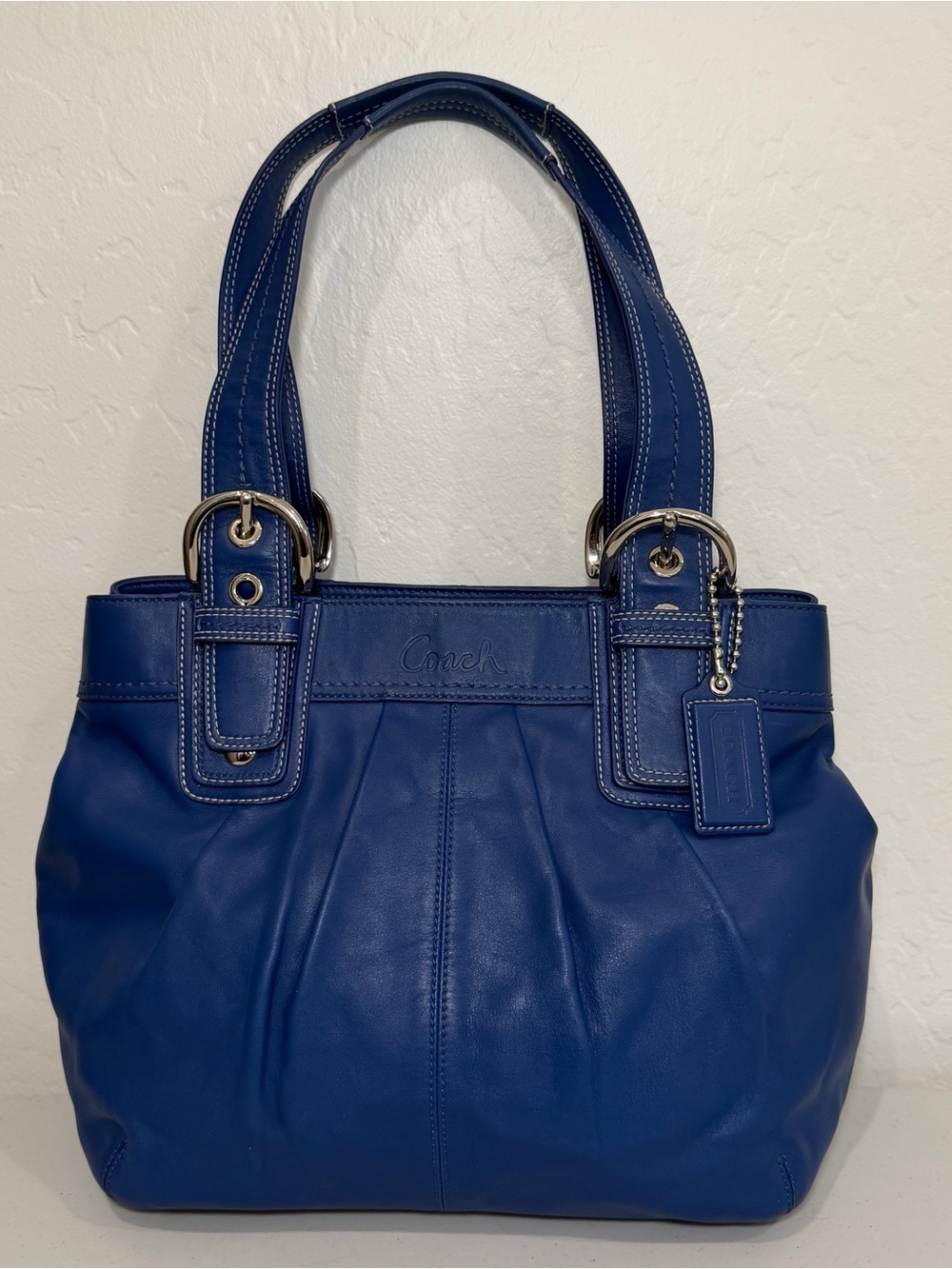 Coach Buckle Soho Pleated Shoulder Bag - Picture 2 of 13
